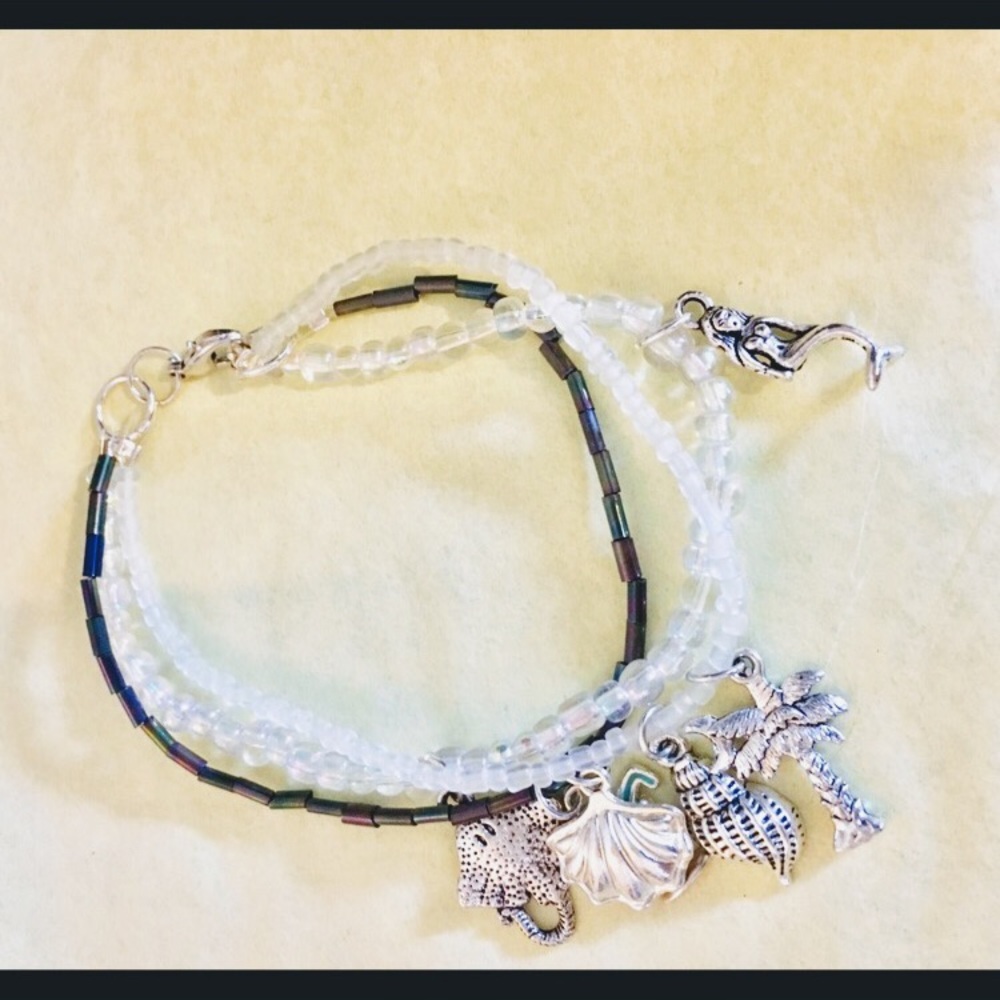 Tropical charm bracelet  new